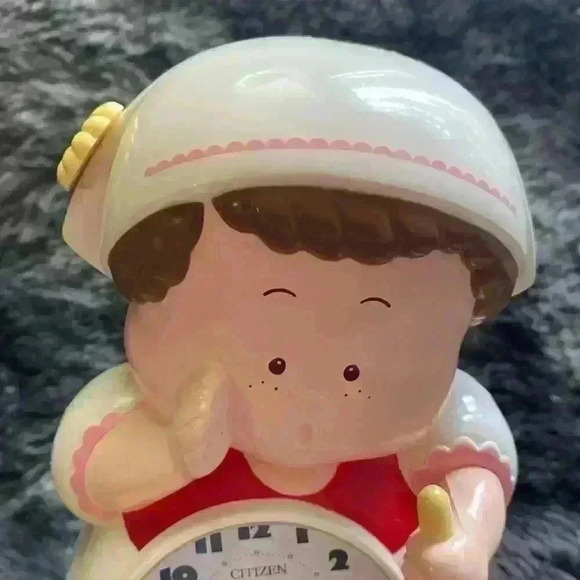 Vintage Citizen Alarm  Clock Child with Swiss Horn Very Loud Alarm 6 1/2" tall - Picture 9 of 17